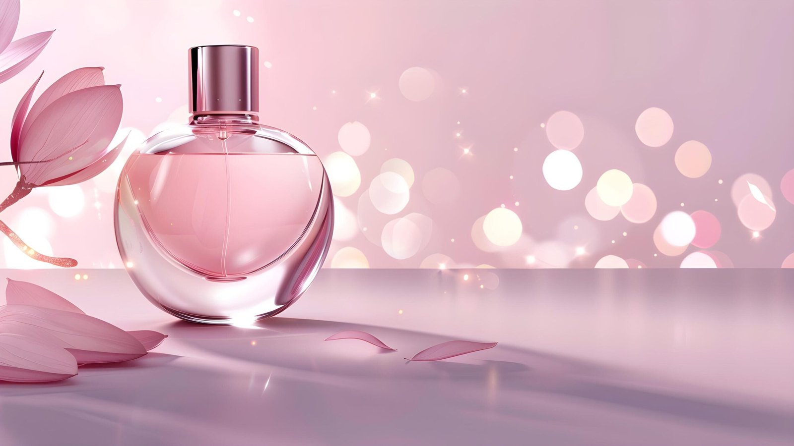 Bottle Of Pink Perfume Cosmetic Free Photo Scaled